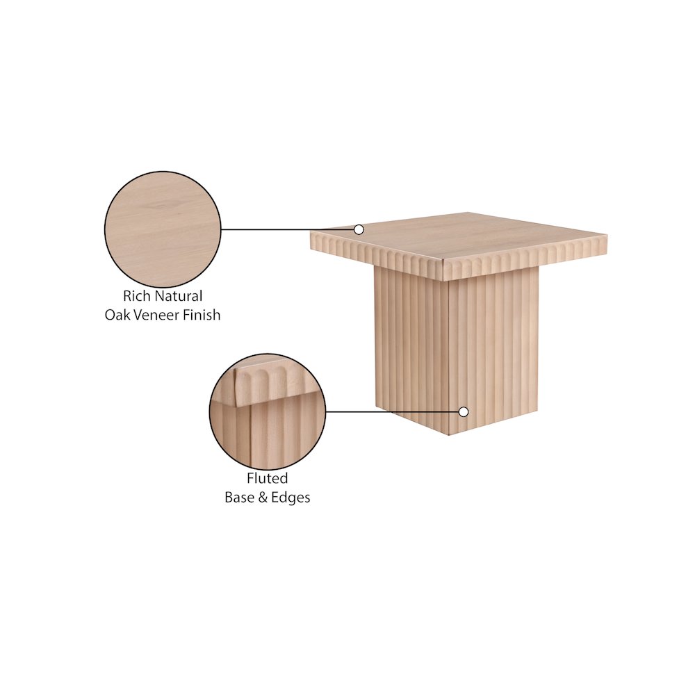 Spencer Natural Oak Veneer Coffee Table. Picture 9