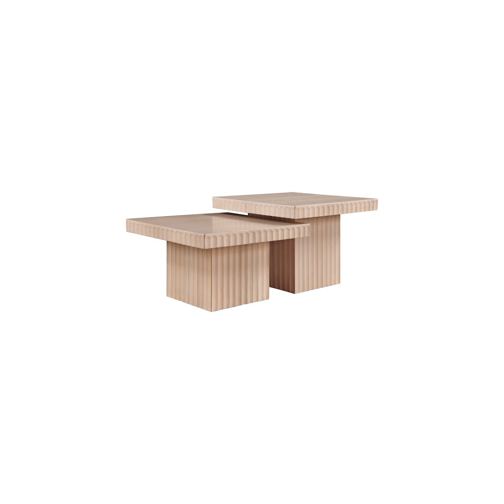 Spencer Natural Oak Veneer Coffee Table. Picture 3