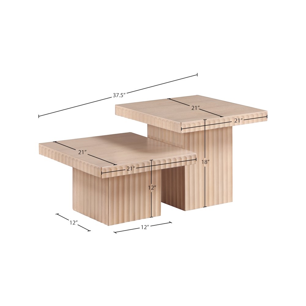 Spencer Natural Oak Veneer Coffee Table. Picture 8