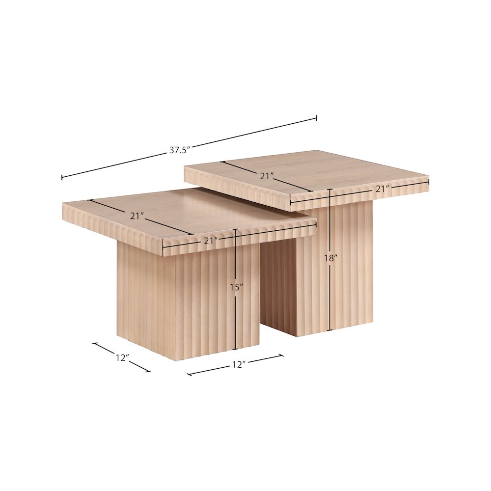Spencer Natural Oak Veneer Coffee Table. Picture 8