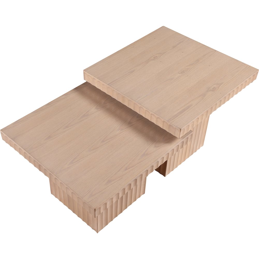 Spencer Natural Oak Veneer Coffee Table. Picture 5