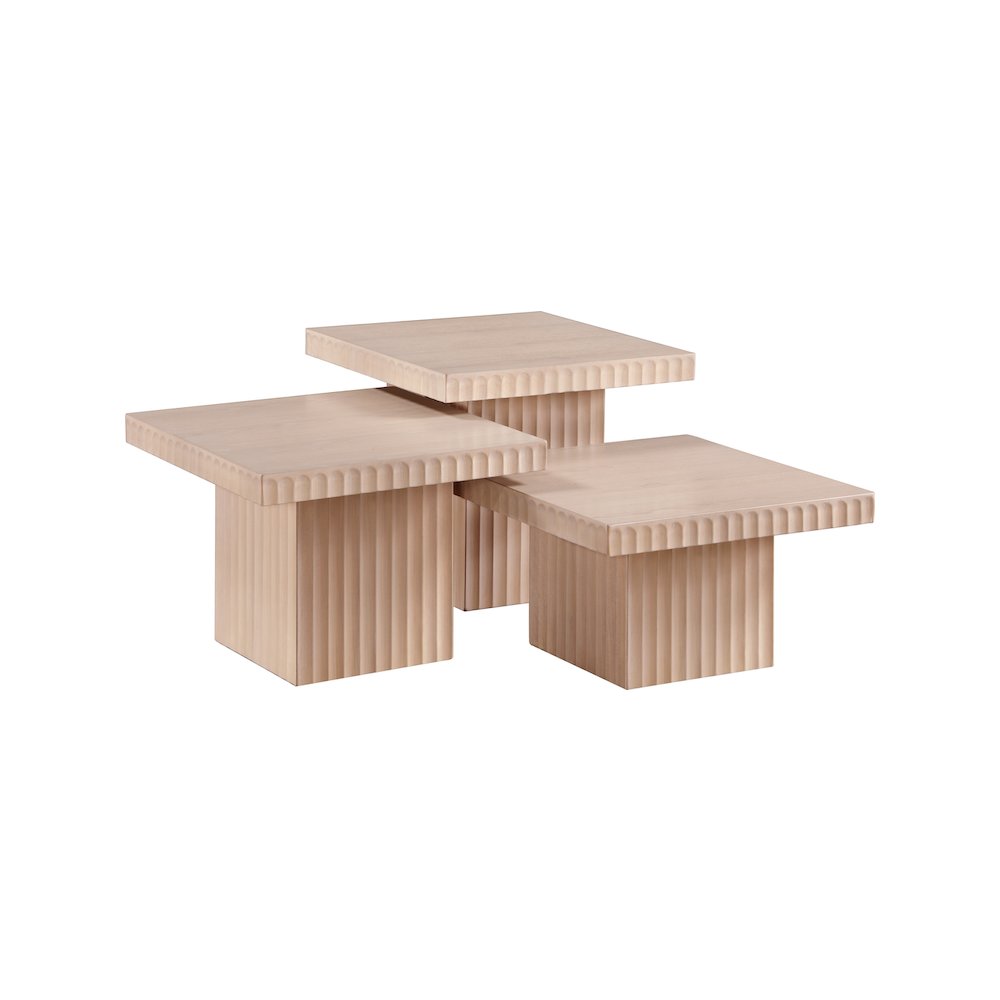 Spencer Natural Oak Veneer Coffee Table. Picture 4