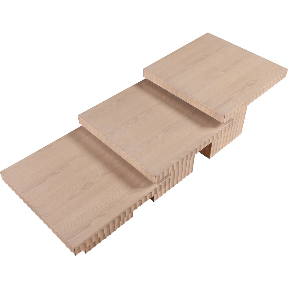 Spencer Natural Oak Veneer Coffee Table. Picture 9