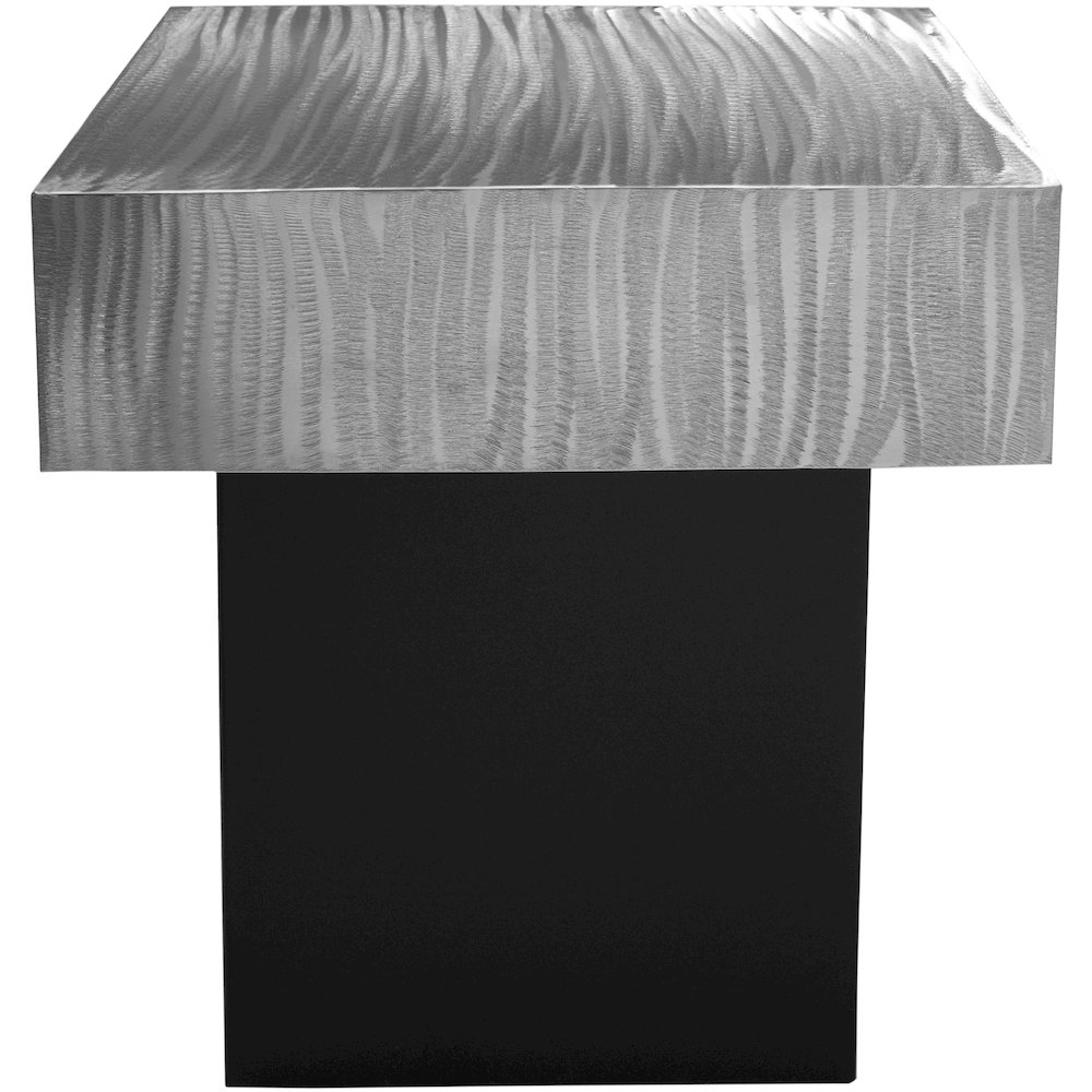Palladium Silver End Table. Picture 3