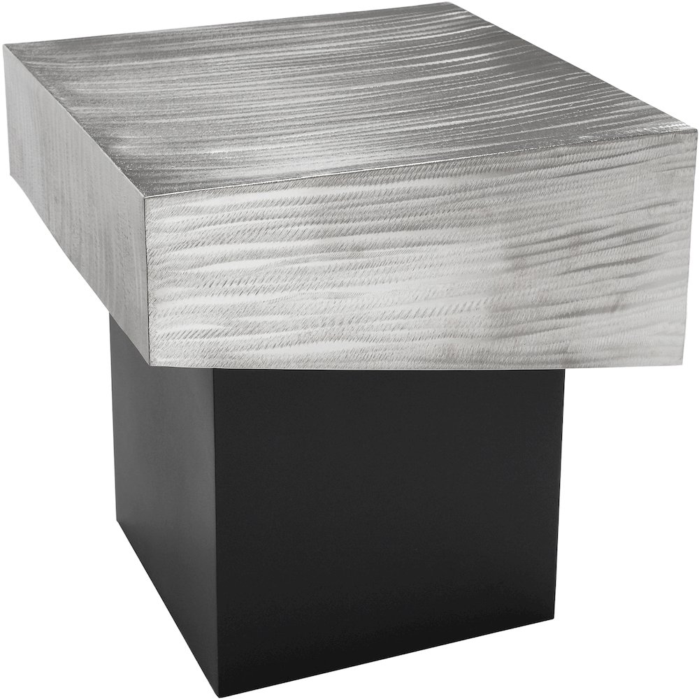 Palladium Silver End Table. Picture 4