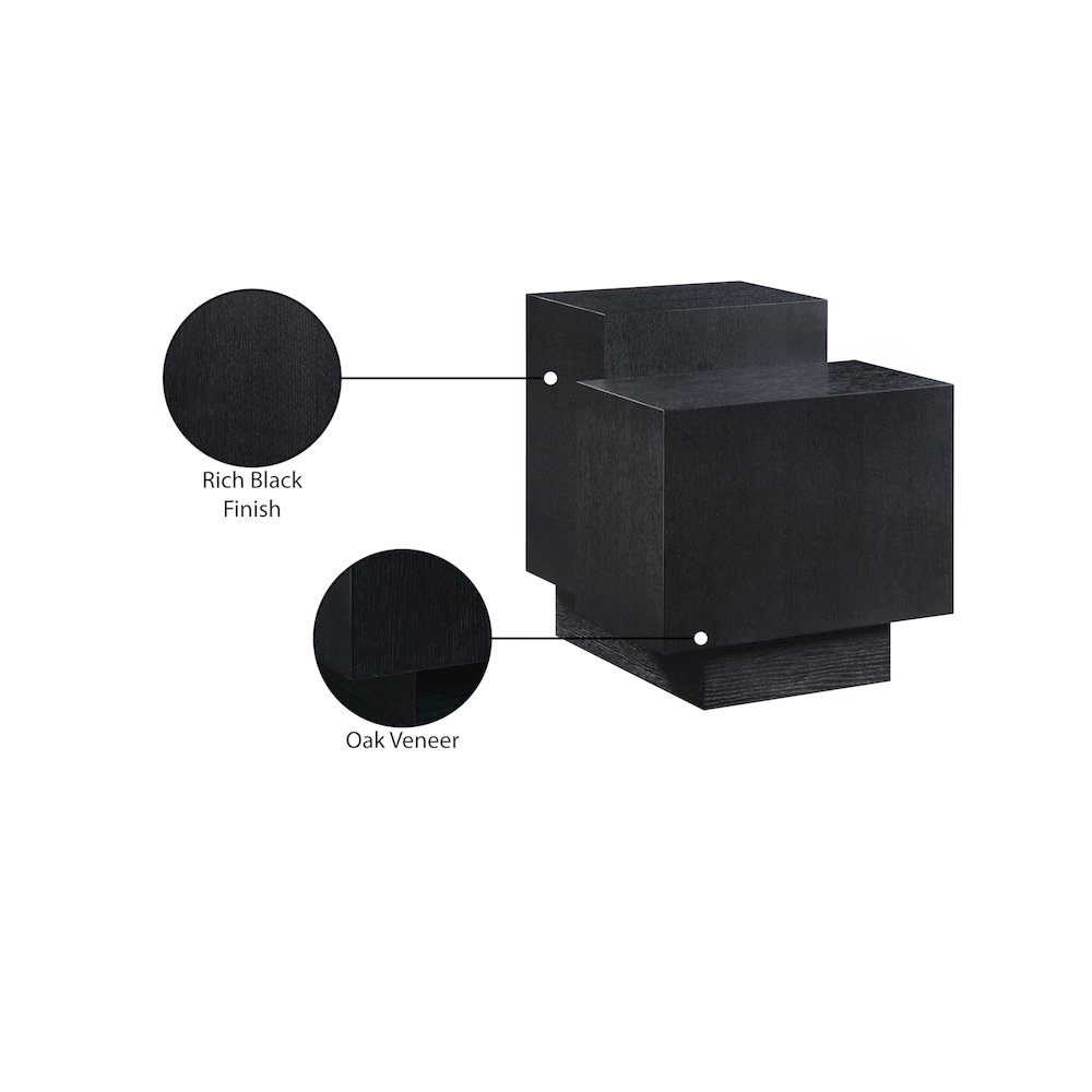 Mateo Black End Table. Picture 8