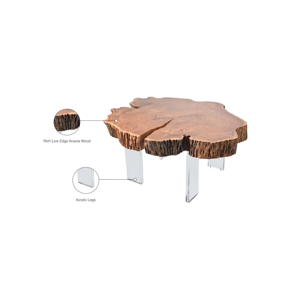 Woodland Natural Wood Coffee Table. Picture 8