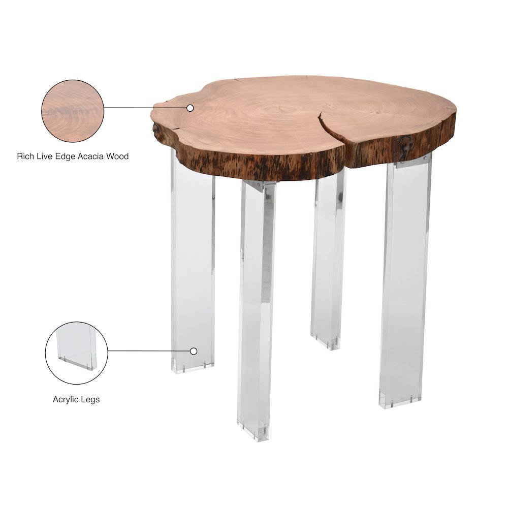 Woodland Natural Wood End Table. Picture 8