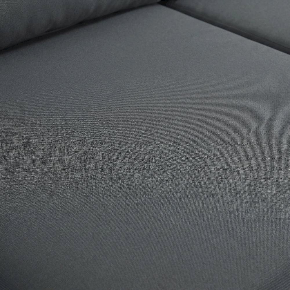 Gray Fabric Outdoor Patio Modular Sectional With Contemporary Design. Picture 5