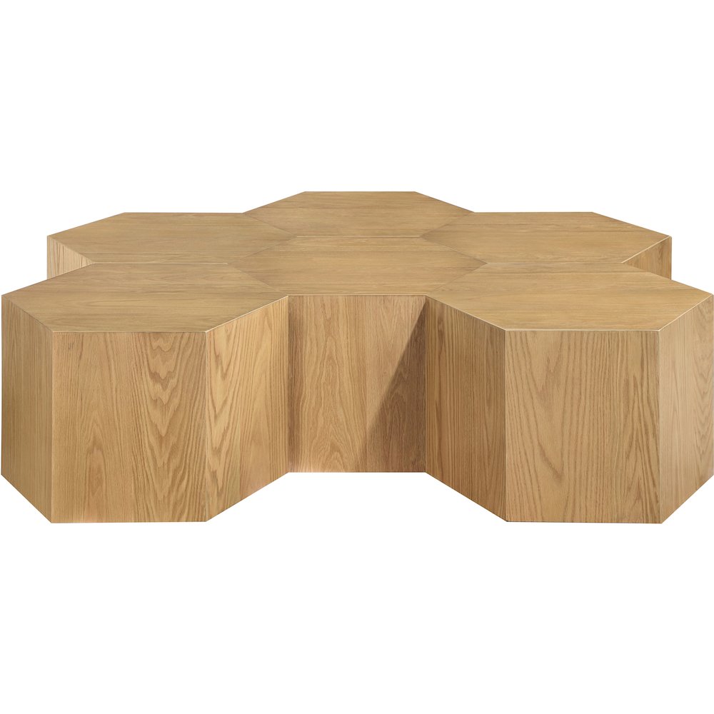 Eternal Natural Oak Wood 6pc. Modular Coffee Table. Picture 2