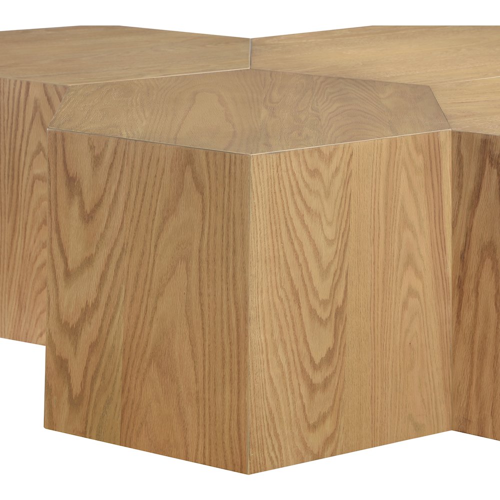Eternal Natural Oak Wood 6pc. Modular Coffee Table. Picture 3
