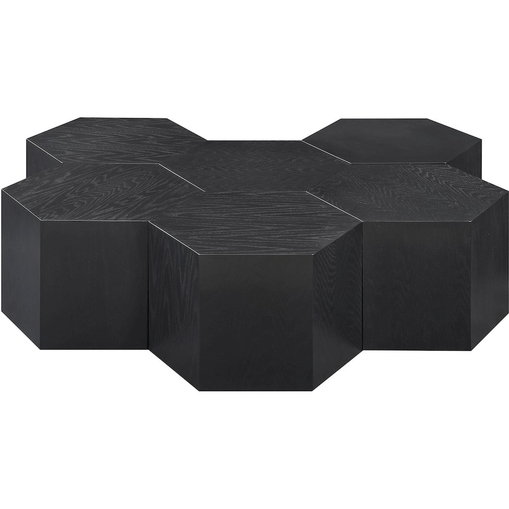 Eternal Black Oak Wood 7pc. Modular Coffee Table. Picture 2