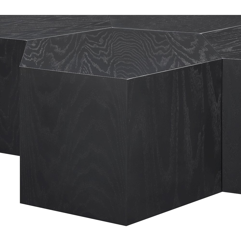 Eternal Black Oak Wood 7pc. Modular Coffee Table. Picture 3
