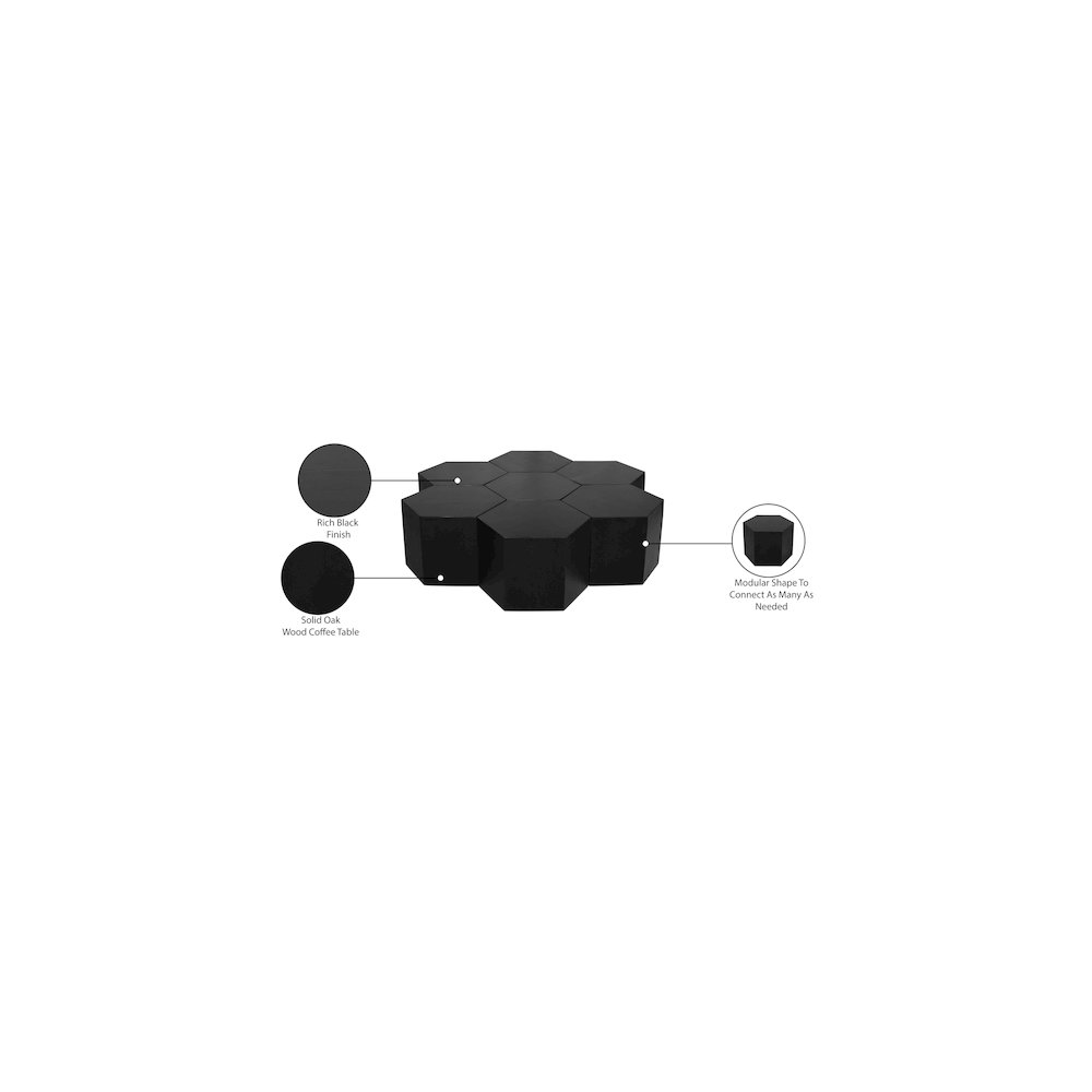 Eternal Black Coffee Table. Picture 8