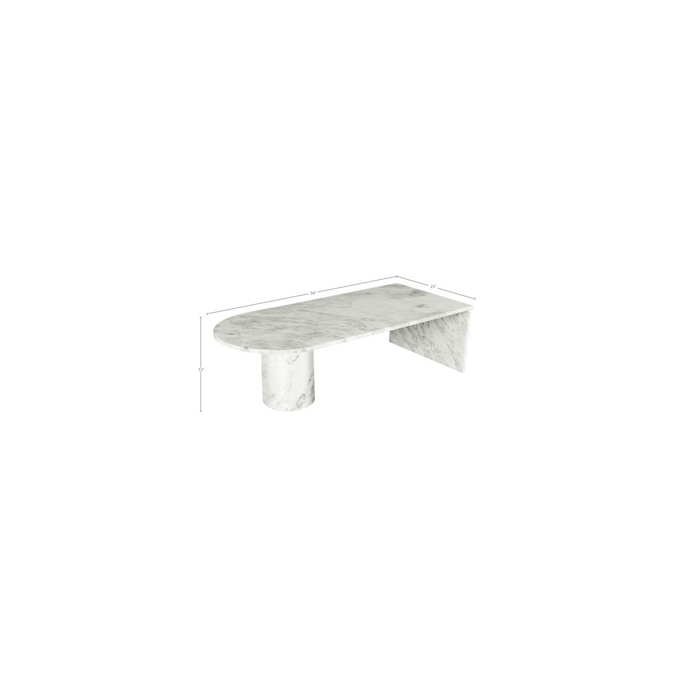 Salerno White Coffee Table. Picture 7