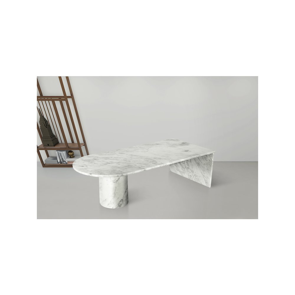Salerno White Coffee Table. Picture 2