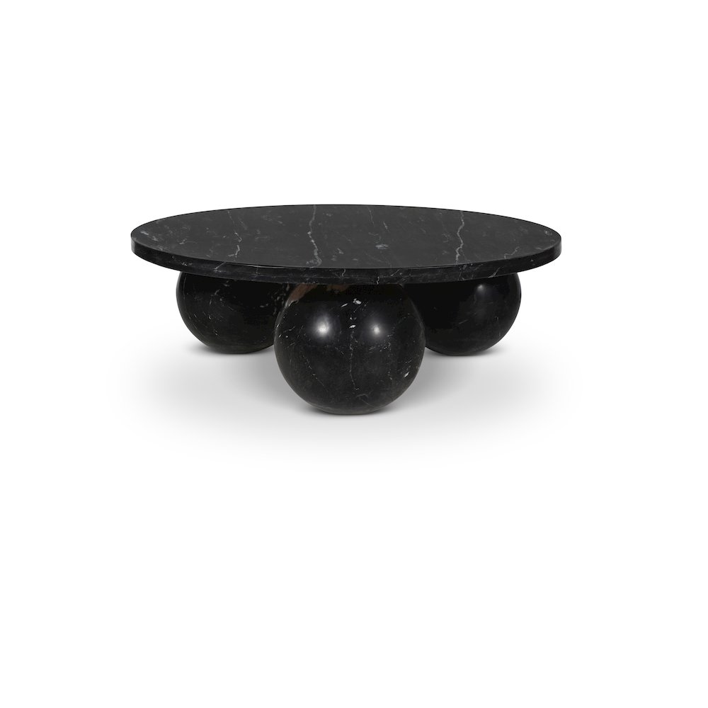 Spherical Black Coffee Table. Picture 1
