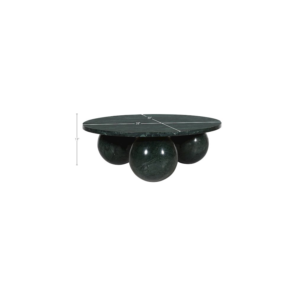 Spherical Green Forest Coffee Table. Picture 7
