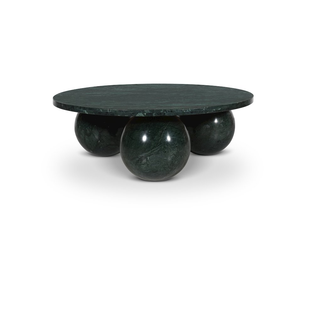 Spherical Green Forest Coffee Table. Picture 1