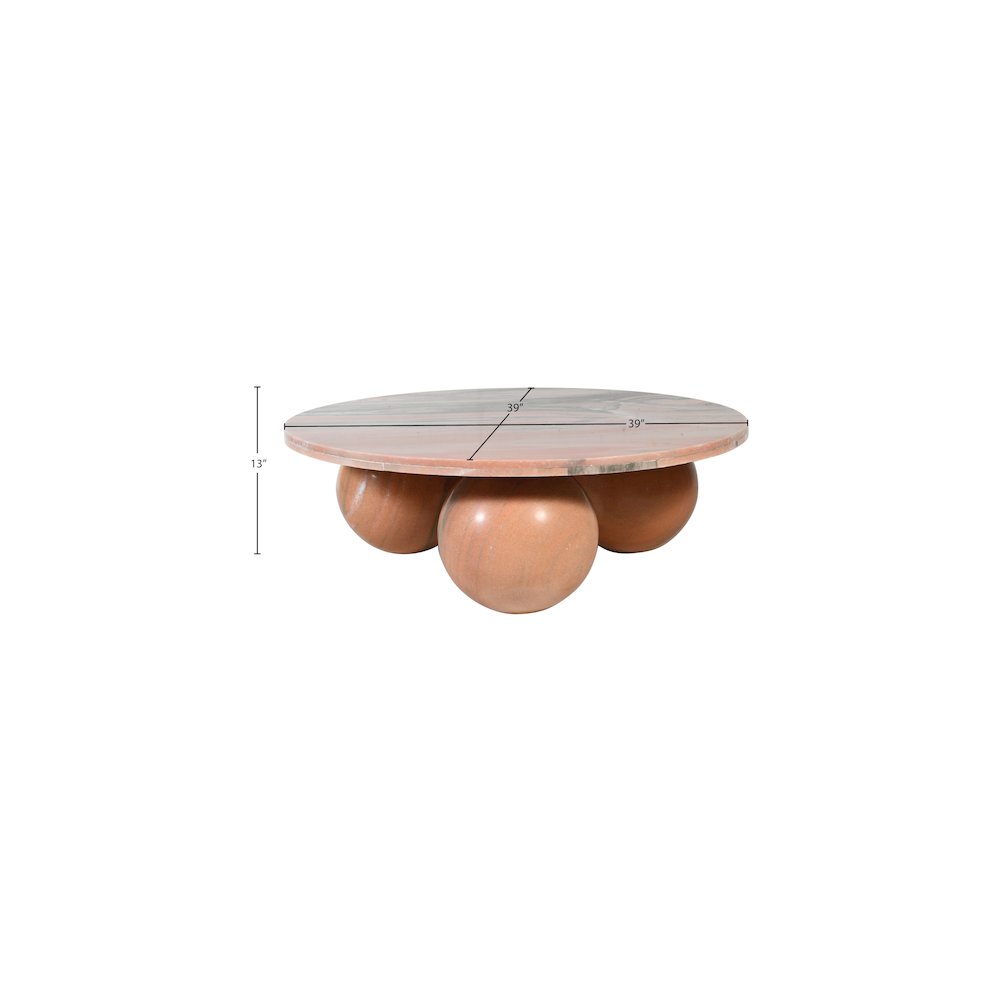 Spherical Pink Forest Coffee Table. Picture 7