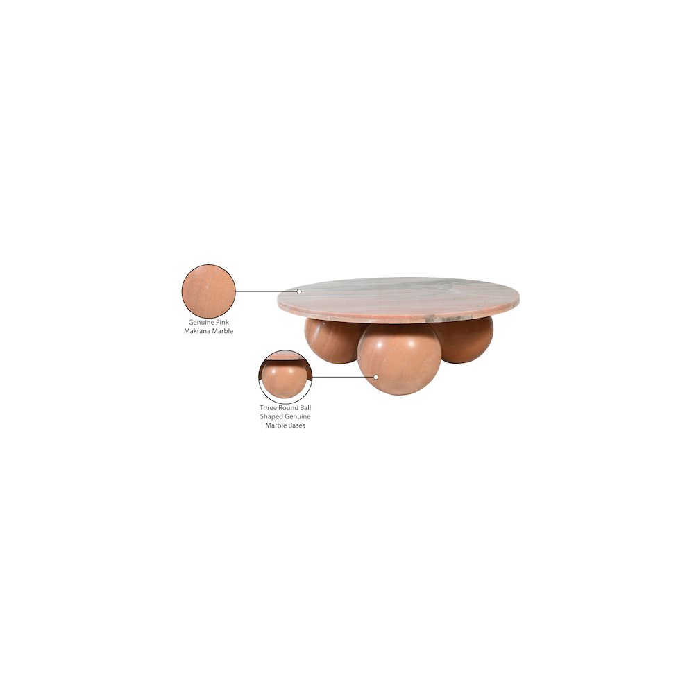 Spherical Pink Forest Coffee Table. Picture 8