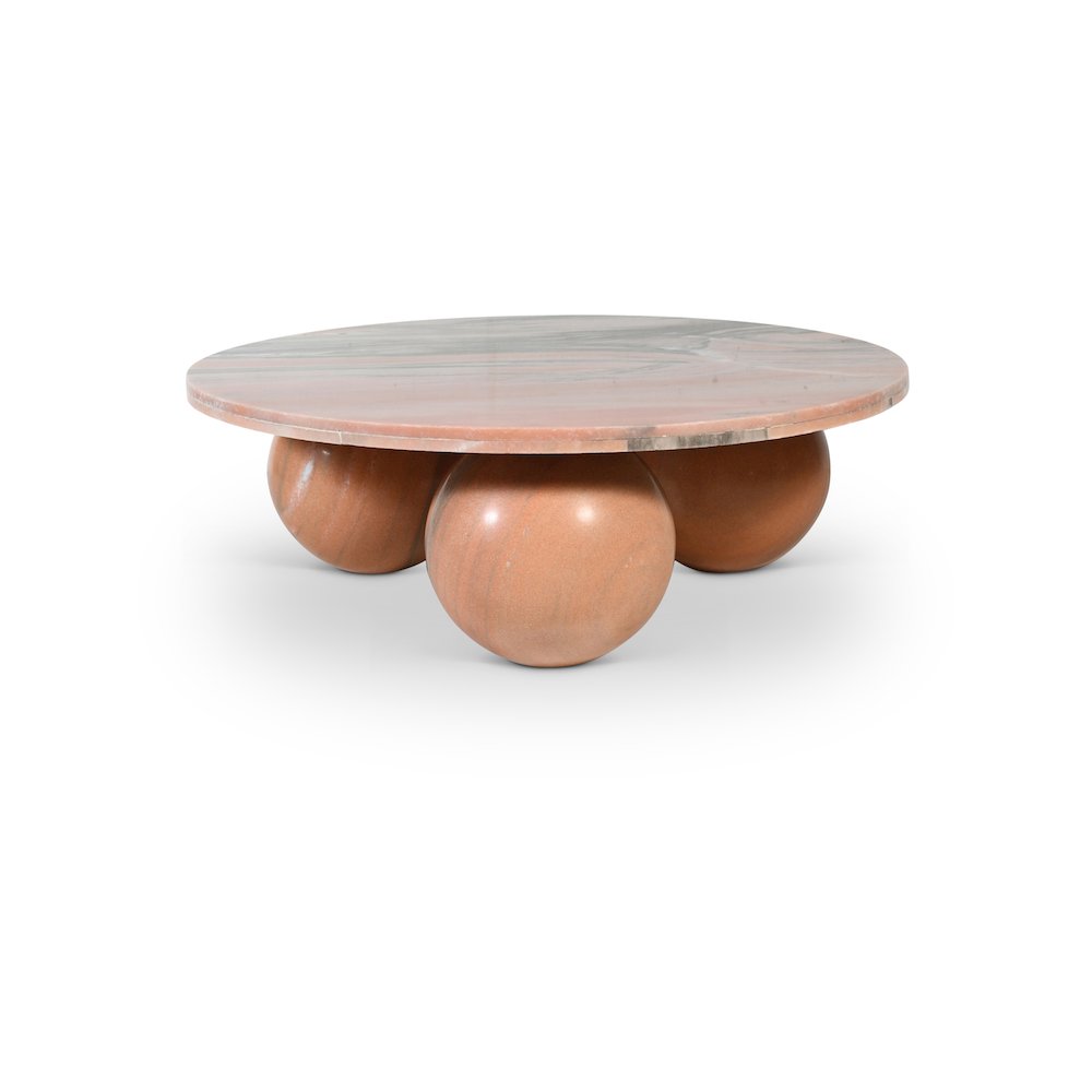 Spherical Pink Forest Coffee Table. Picture 1