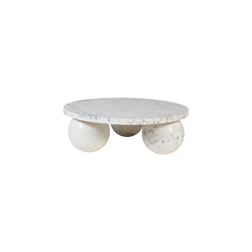 Spherical White Coffee Table. Picture 3