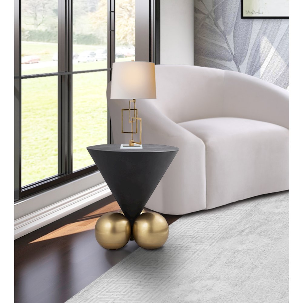 Naples Grey Cement End Table. Picture 2