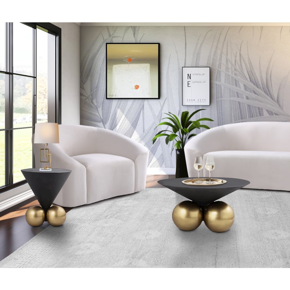 Naples Grey Cement End Table. Picture 7