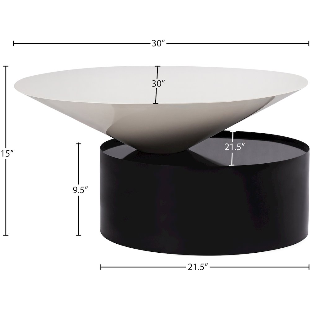 Damon White Coffee Table. Picture 7