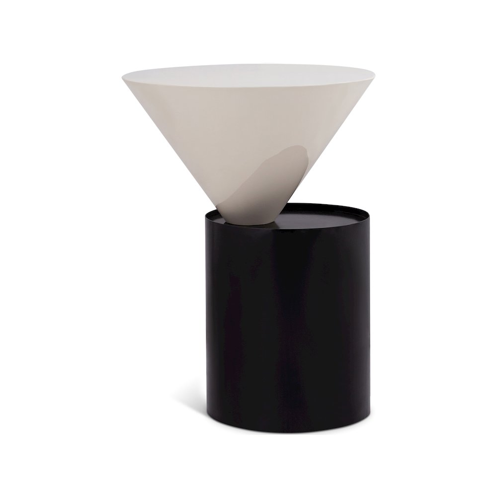 Damon White End Table. Picture 1