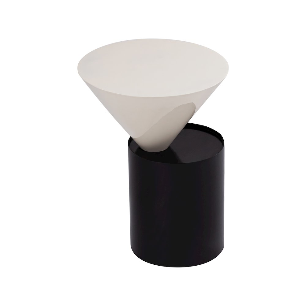 Damon White End Table. Picture 3