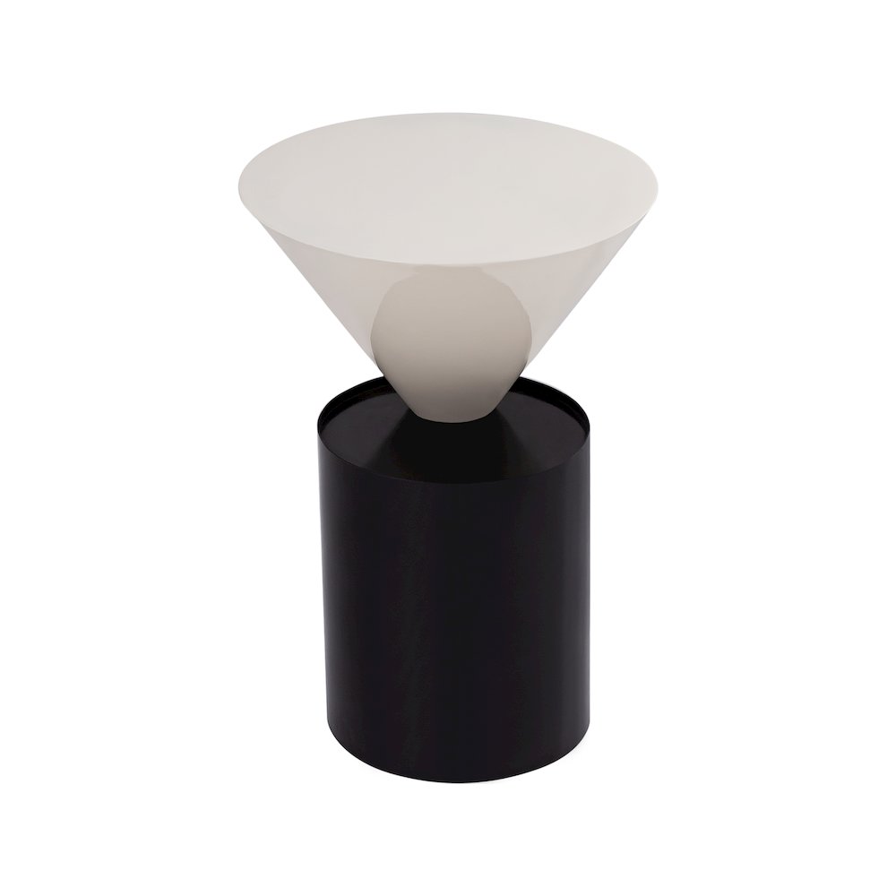 Damon White End Table. Picture 4