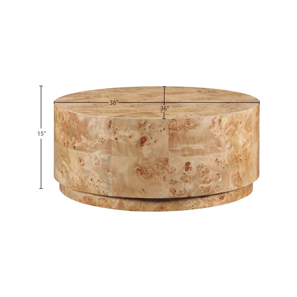 Burl Natural Ash Coffee Table. Picture 8