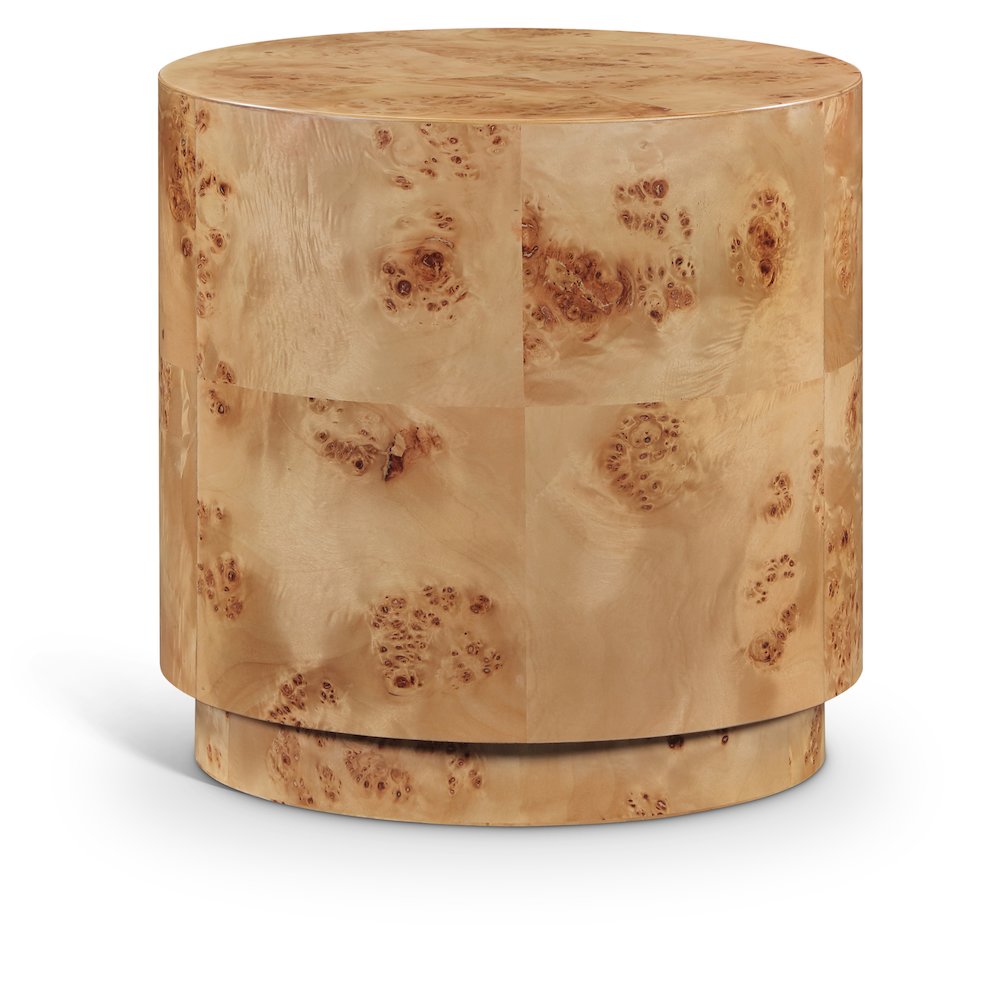 Burl Natural Ash End Table. Picture 1