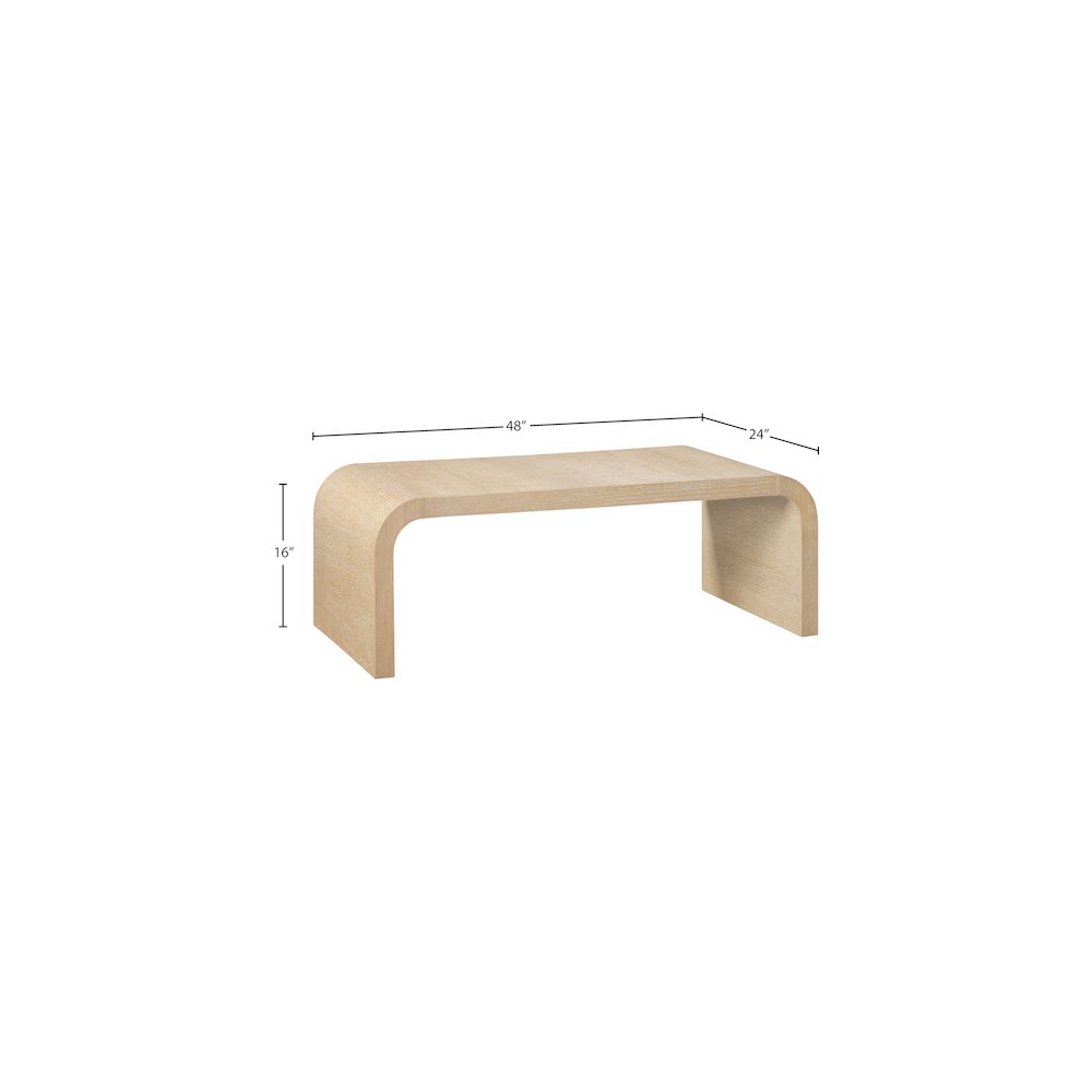 Cresthill White Oak Coffee Table. Picture 9