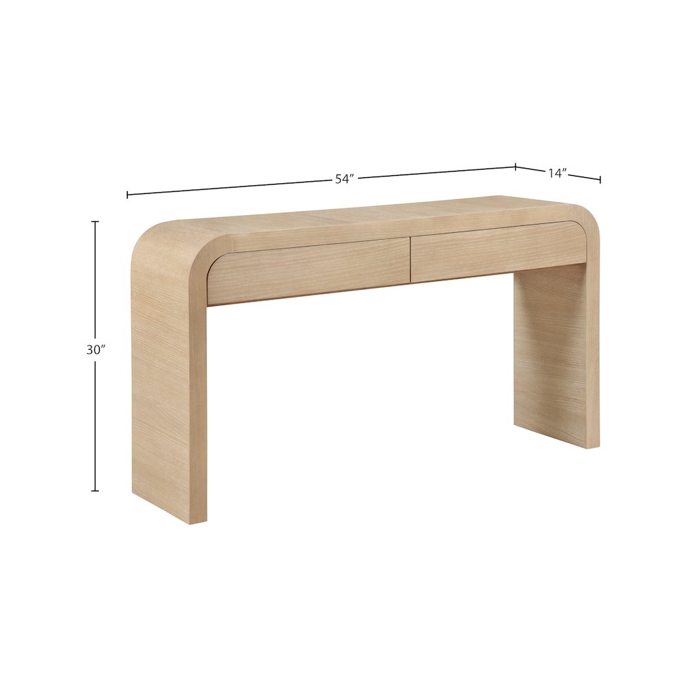 Cresthill White Oak Console Table. Picture 11