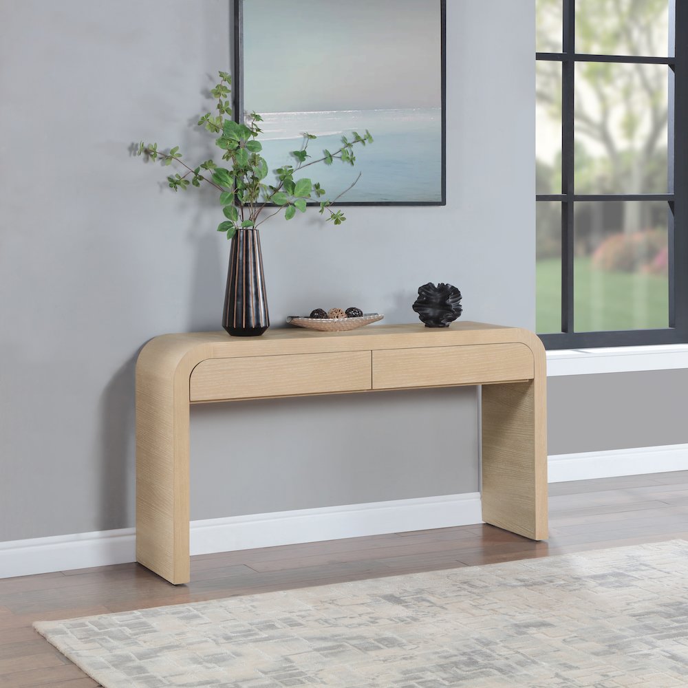Cresthill White Oak Console Table. Picture 2