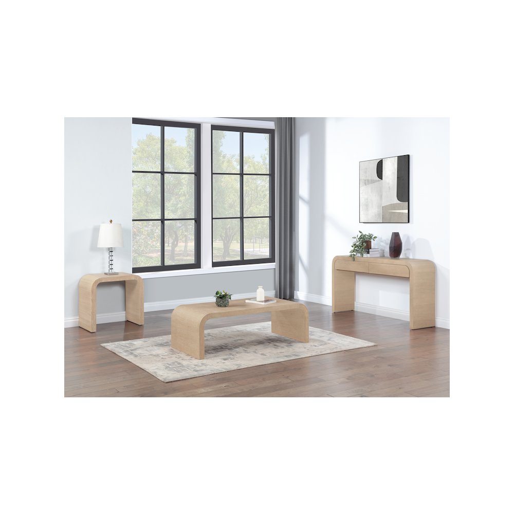 Cresthill White Oak Console Table. Picture 10