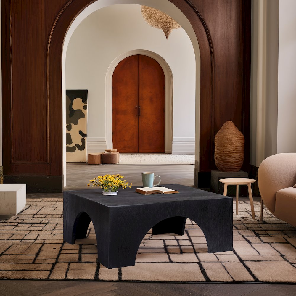 Arch Black Coffee Table. Picture 2