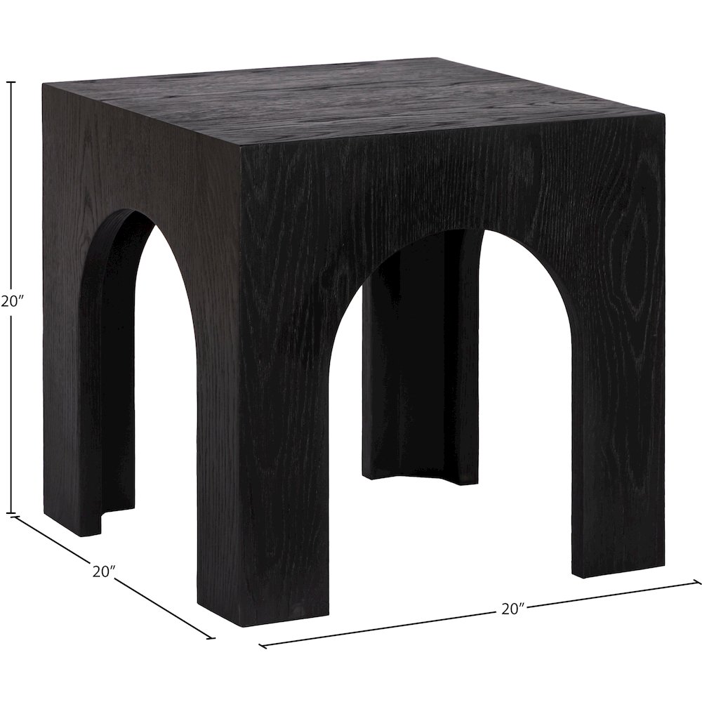 Arch Black End Table. Picture 5