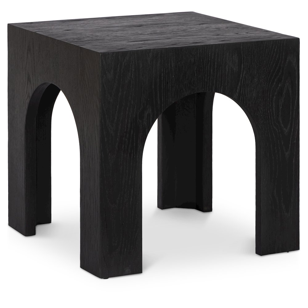 Arch Black End Table. Picture 1