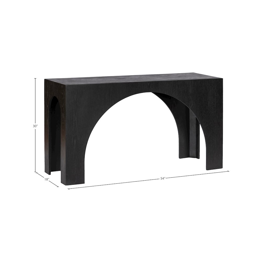 Arch Black Console Table. Picture 6