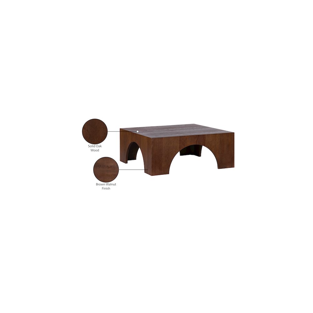 Arch Brown Coffee Table. Picture 6