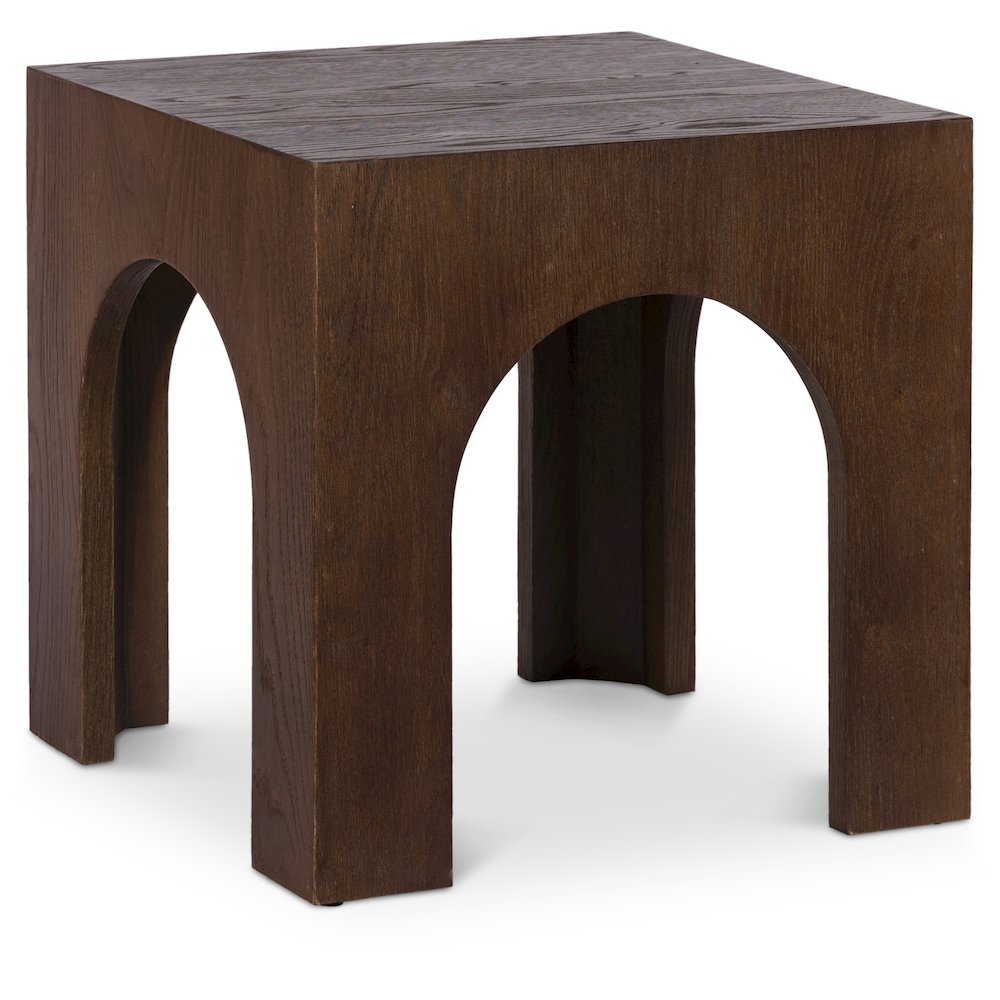 Arch Brown End Table. Picture 1