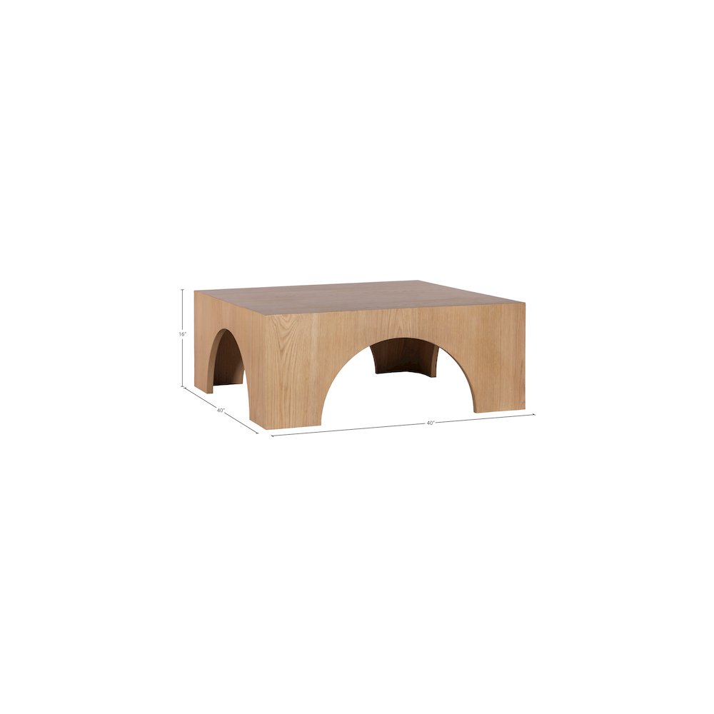 Arch Oak Coffee Table. Picture 5