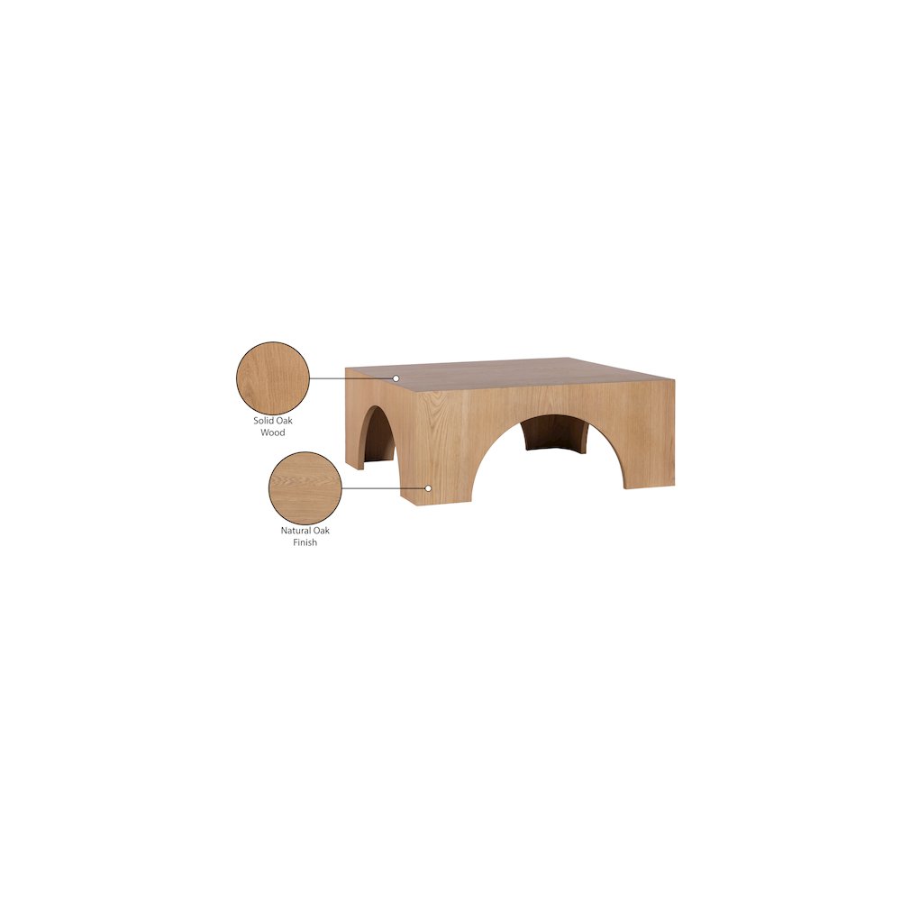 Arch Oak Coffee Table. Picture 6