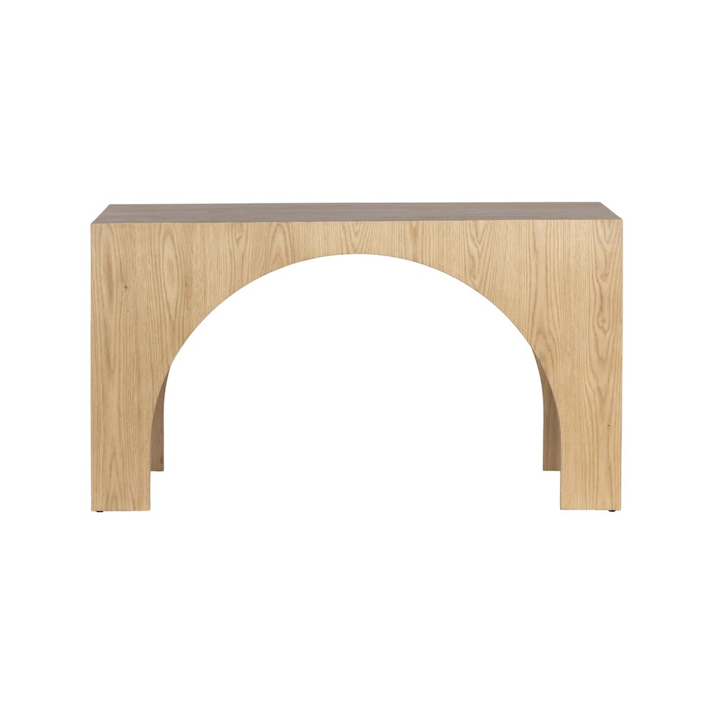 Arch Oak Console Table. Picture 3