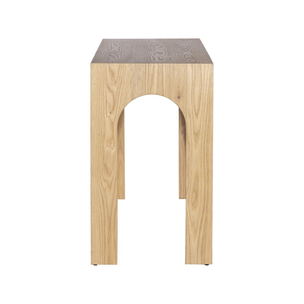 Arch Oak Console Table. Picture 4