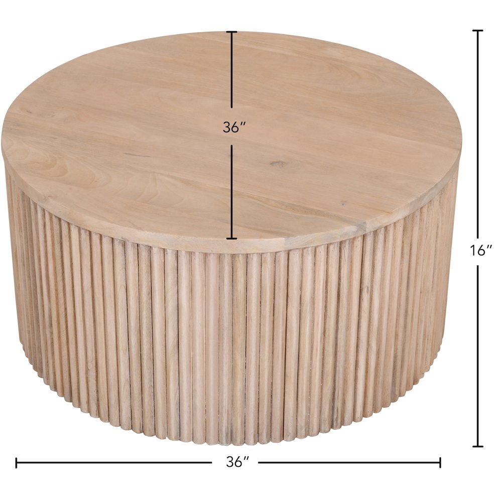 Oakhill Natural Coffee Table. Picture 9